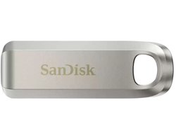 SanDisk Ultra Luxe - USB-C Stick - 256GB - Snel 400 MB/s - Zilver Metaal