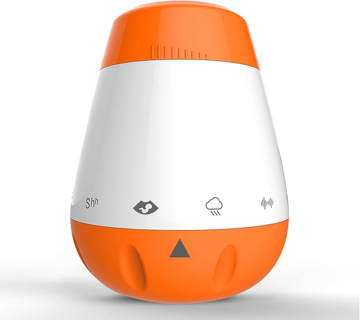 Witte ruismachine - Geluidsmachine slaap - Rustgevend slapen - Met huilsensor - 10 uur batterij - Oranje