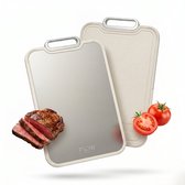 Flow Goods Titanium Snijplank - 100% Titanium - Dubbelzijdig - Snijplanken - PFAS Vrij - Antislip - 39.0 x 26.5 cm