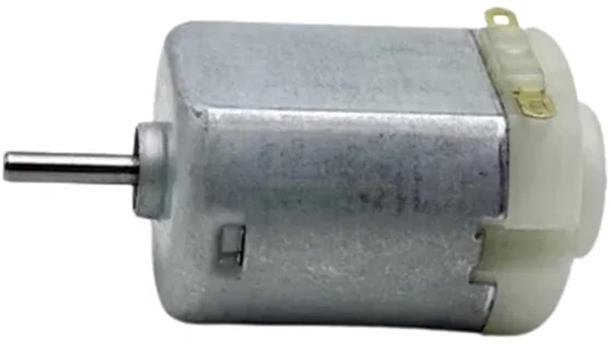 Mini Elektromotor - Kleine DC Motor - Modelbouw Projecten - Hoge Snelheid - 10 stuks - Zilverkleurig