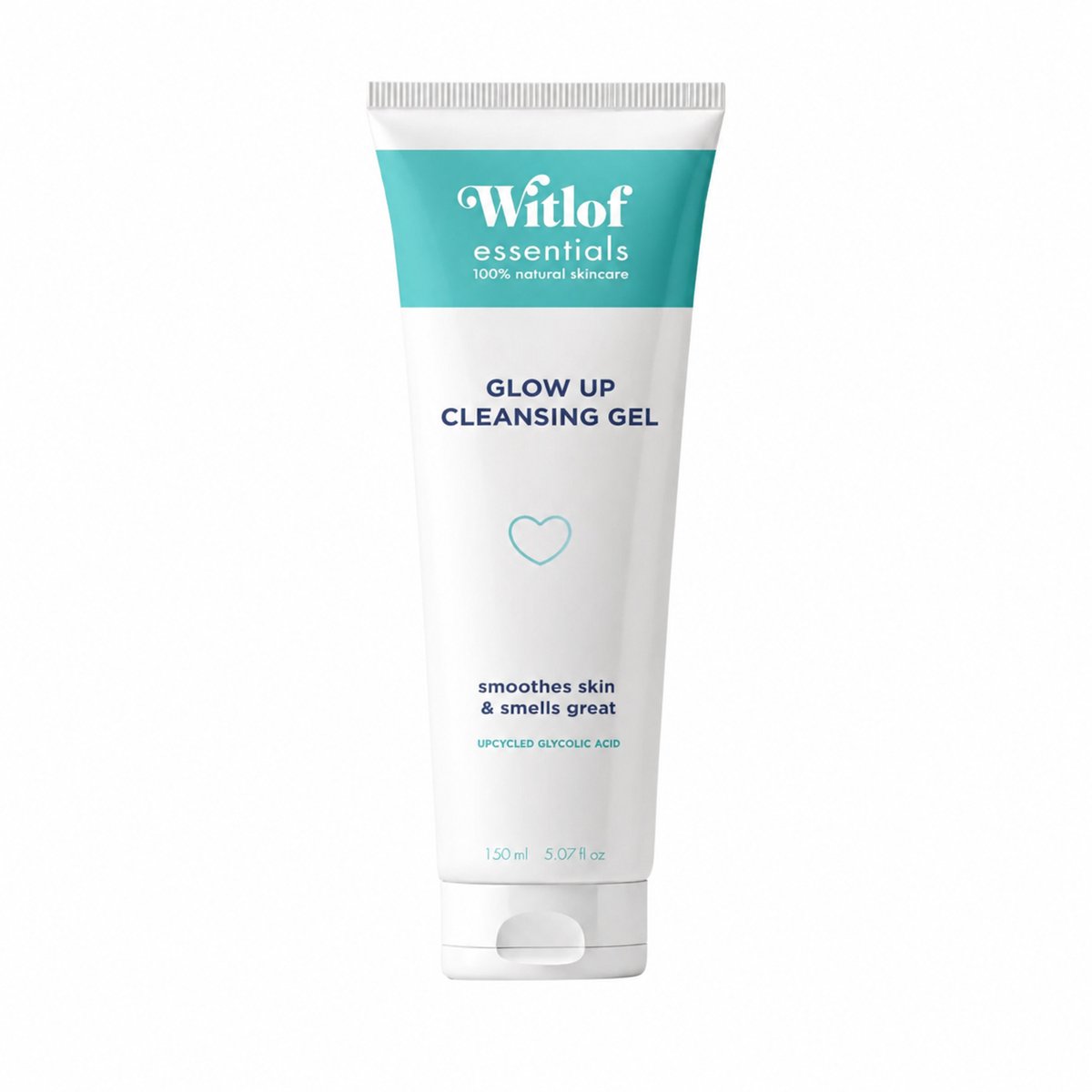 Witlof Skincare Reinigingsgel 2% Glycolic Acid – Exfoliërend – Voor Doffe Huid & Onzuiverheden – 150 ml