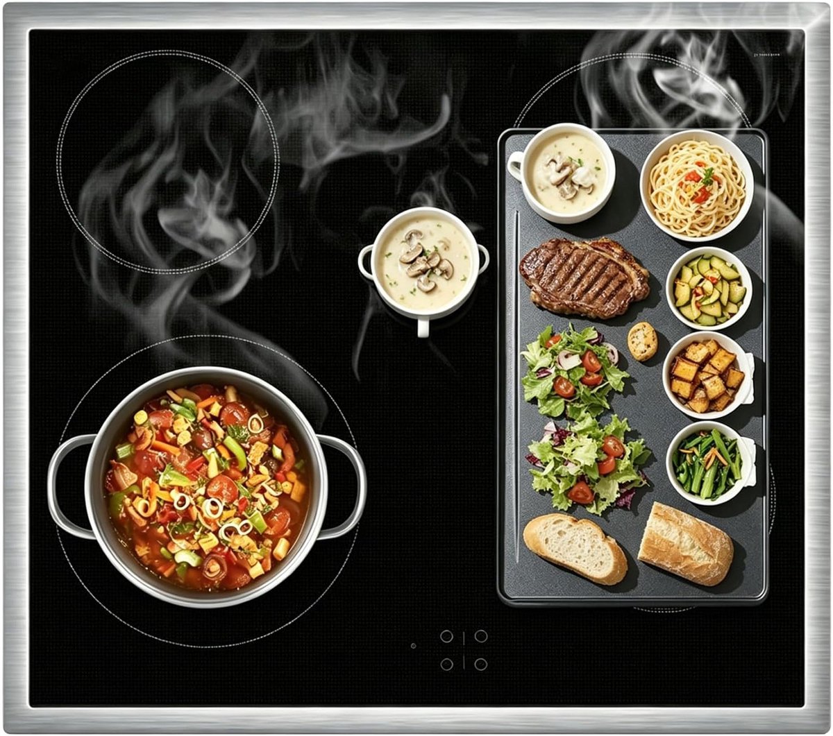 Inductiekookplaat beschermmat 78x52 cm hittebestendige siliconen mat krasbescherming en eenvoudig schoon te maken ideaal voor koken en bakken