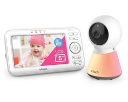 VTech VM5254 Babyfoon met camera - 5 inch Scherm - Adaptief nachtlampje - Terugspreekfunctie