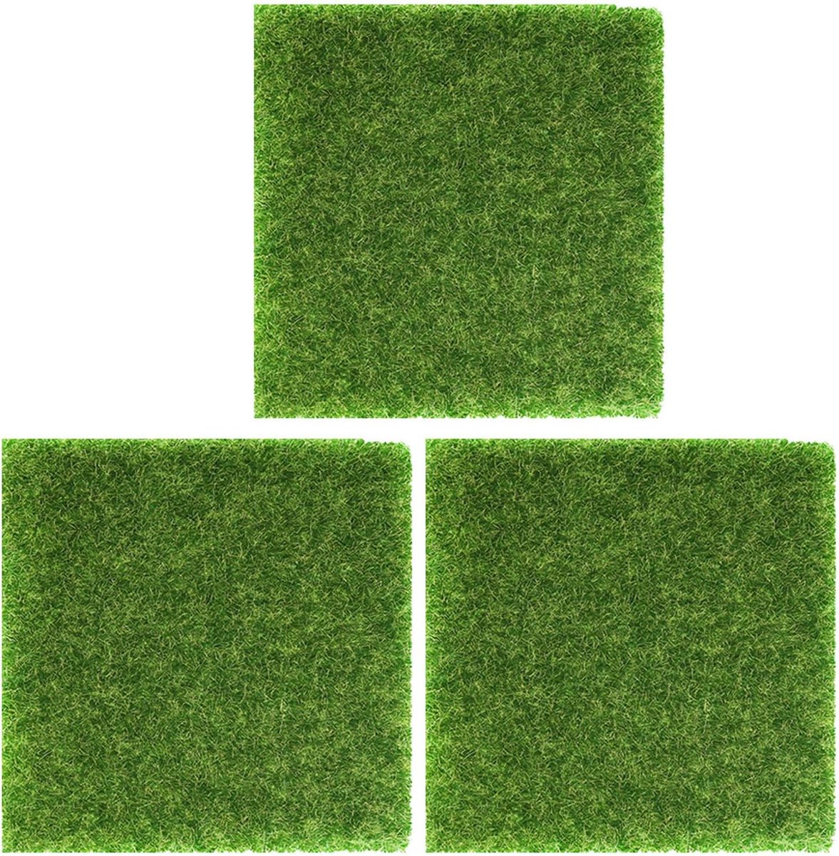 Nepmos Grasmatten - Kunstgras Decoratie - Knutselprojecten Maken - Onderhoudsvriendelijk Design - 25x25 cm - Groen