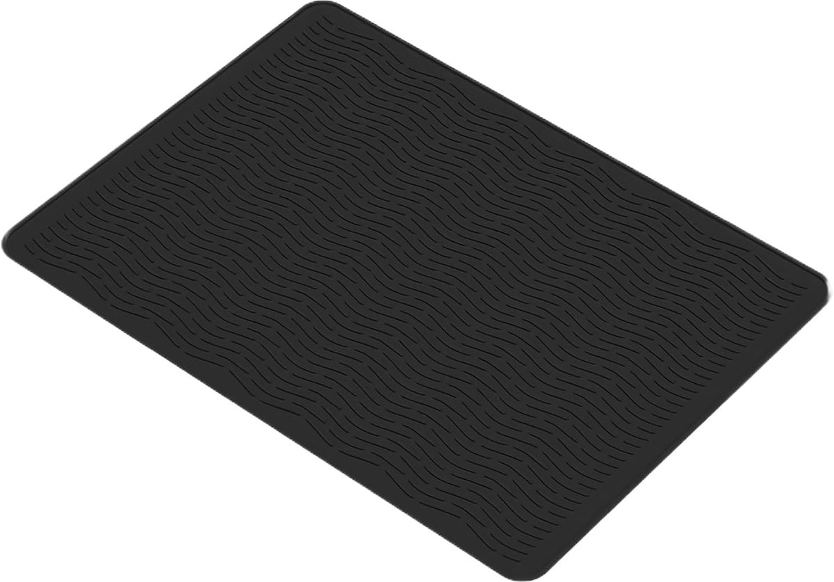 Keramische Pannenbeschermer - Kookplaat Bescherming - Directe Werkruimte - Hittebestendig tot 230°C - 70 x 50 cm - Zwart