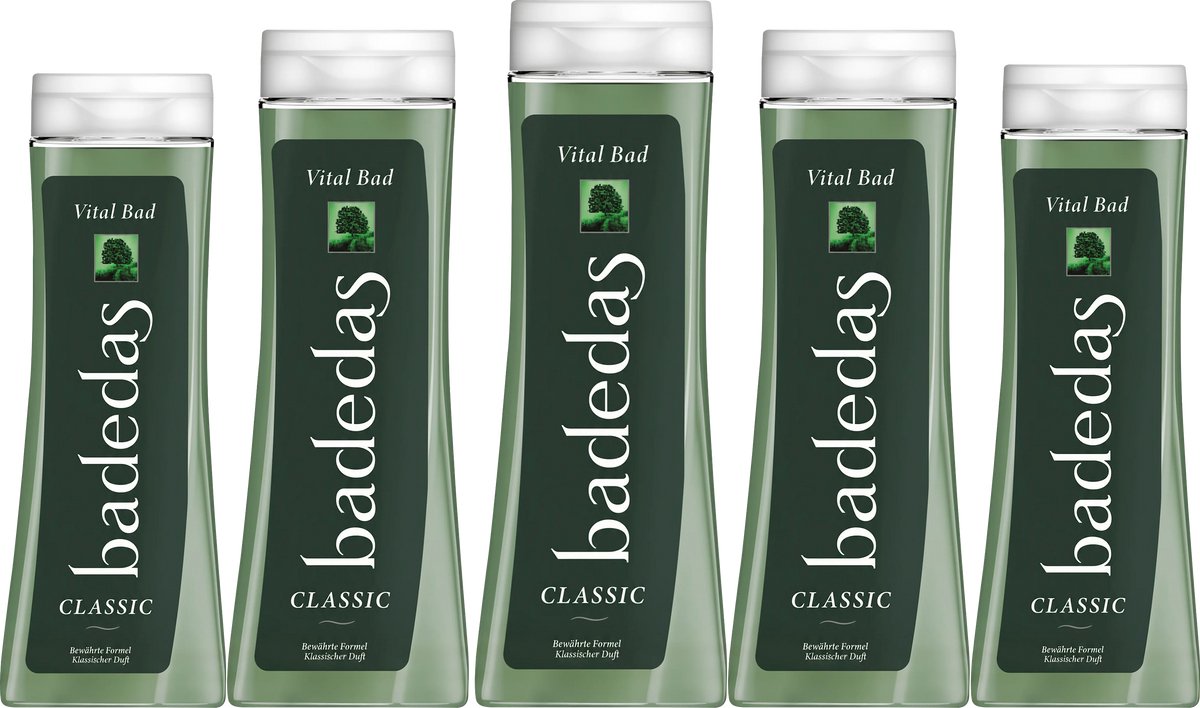 Voordeelverpakking 5 x 600 ml - Badedas Classic Vital Badschuim