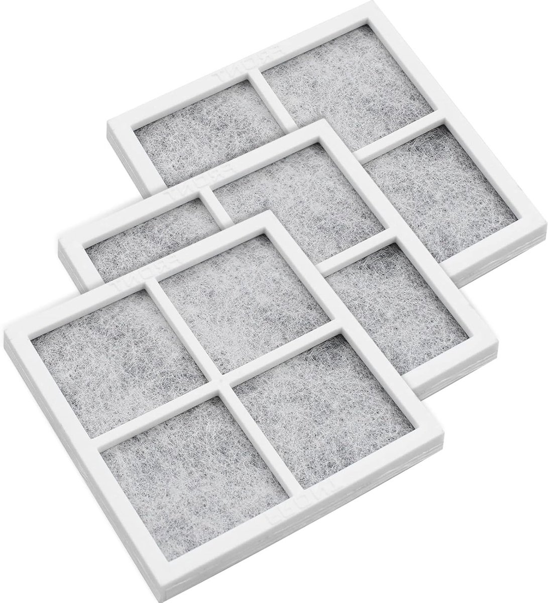 3 Stuks Actieve Koolstofluchtfilter voor Koelkast - Vervangingsfilters voor Koelkast en Vriesvak, Verwijdert Geurtjes en Verbetert Luchtkwaliteit