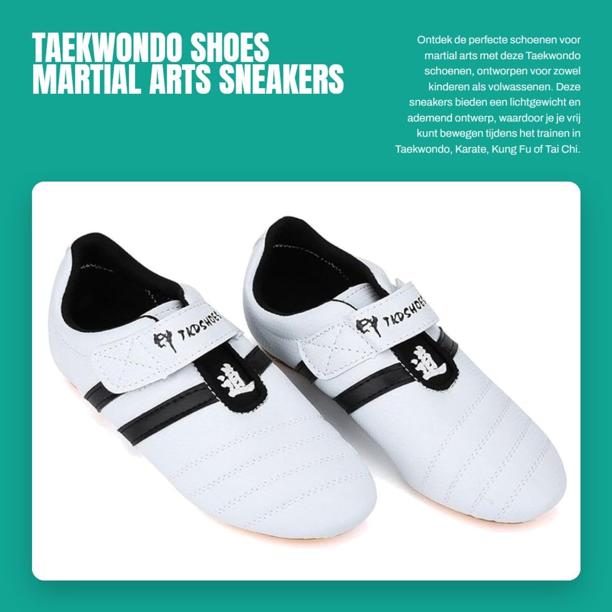 Dailygoods- Taekwondo Schoenen Lichtgewicht - Vechtsport Schoenen - Antislip - Ademend - TPR Rubber Zolen - Geschikt voor Volwassenen en Kinderen - Martial Arts Schoenen