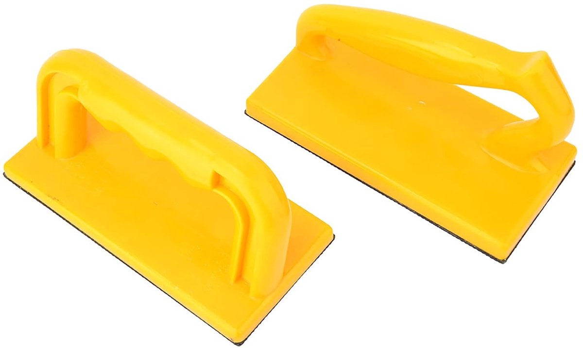 Houtzaag Duwstok - Veiligheidshulpmiddel - Houtbewerking Veiligheid - Ergonomisch Handvat - 2 Stuks - Geel