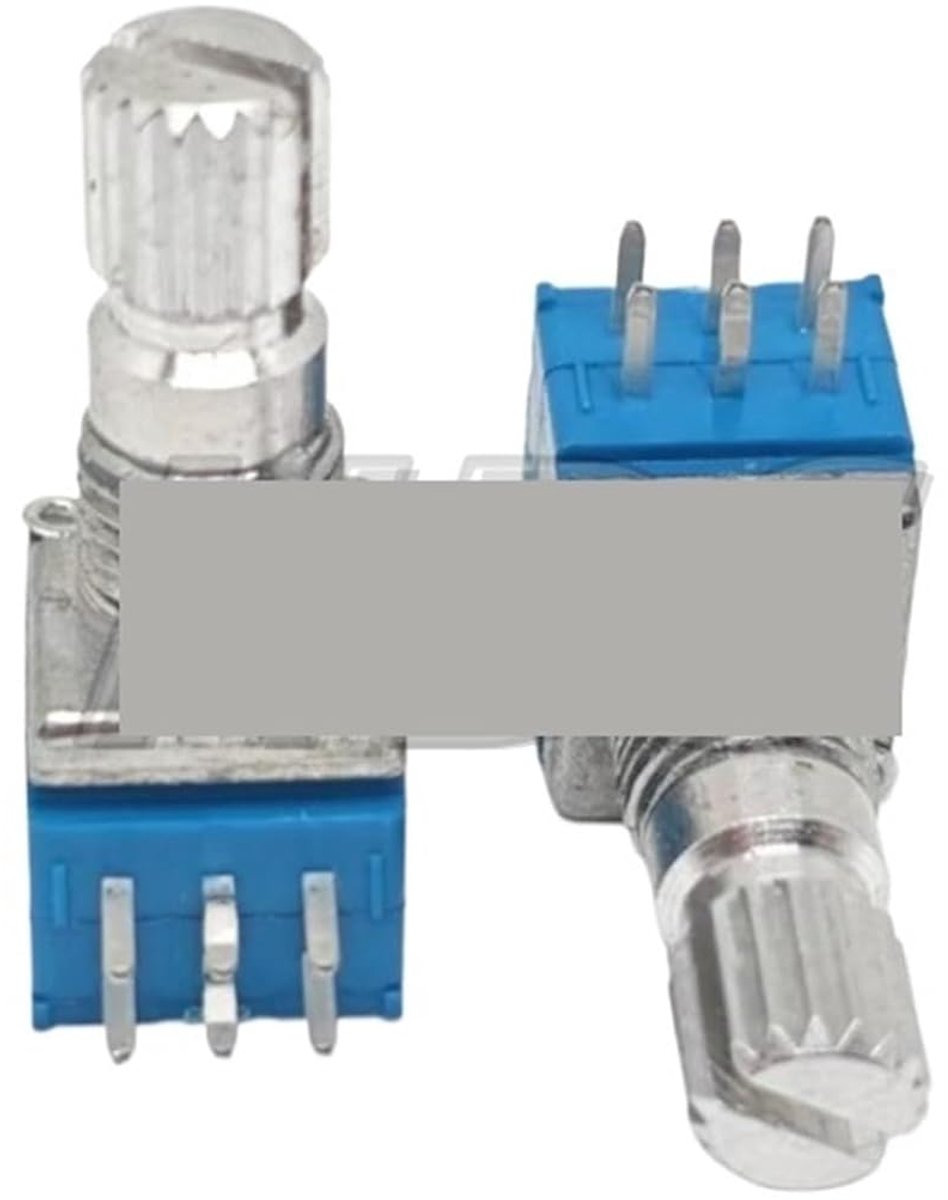 Potentiometer Set - Variabele Weerstand - Elektronica Projecten - Dubbel Kanaal - 15mm Bloem As - Metaal