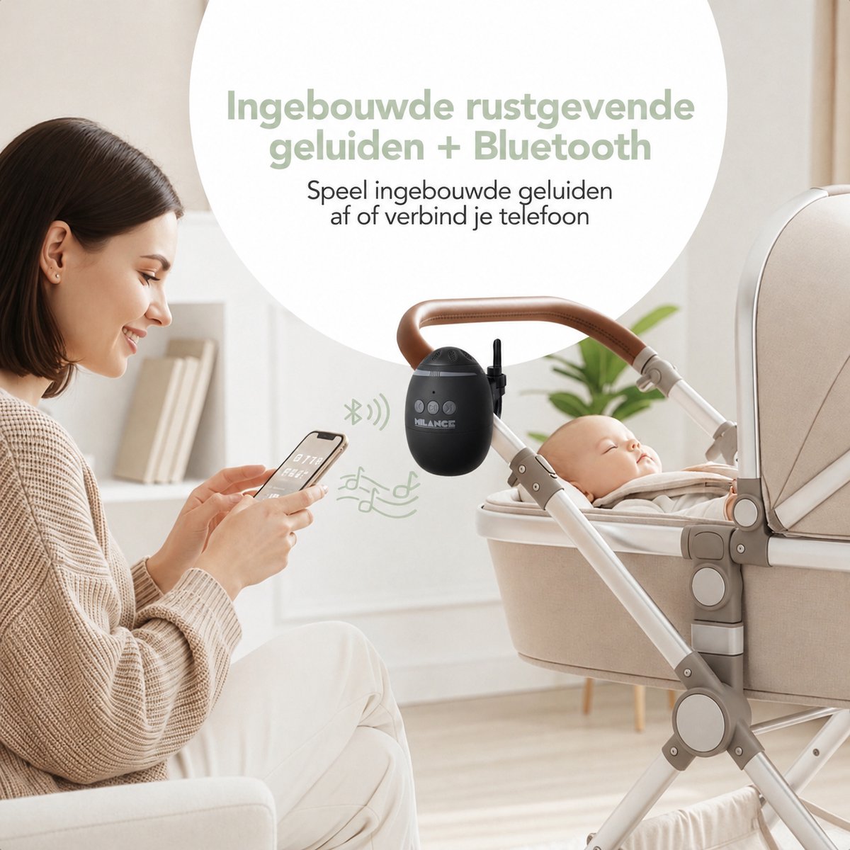 Oplaadbare Oplaadbare Baby Rocker Wiegautomaat - afbeelding 2