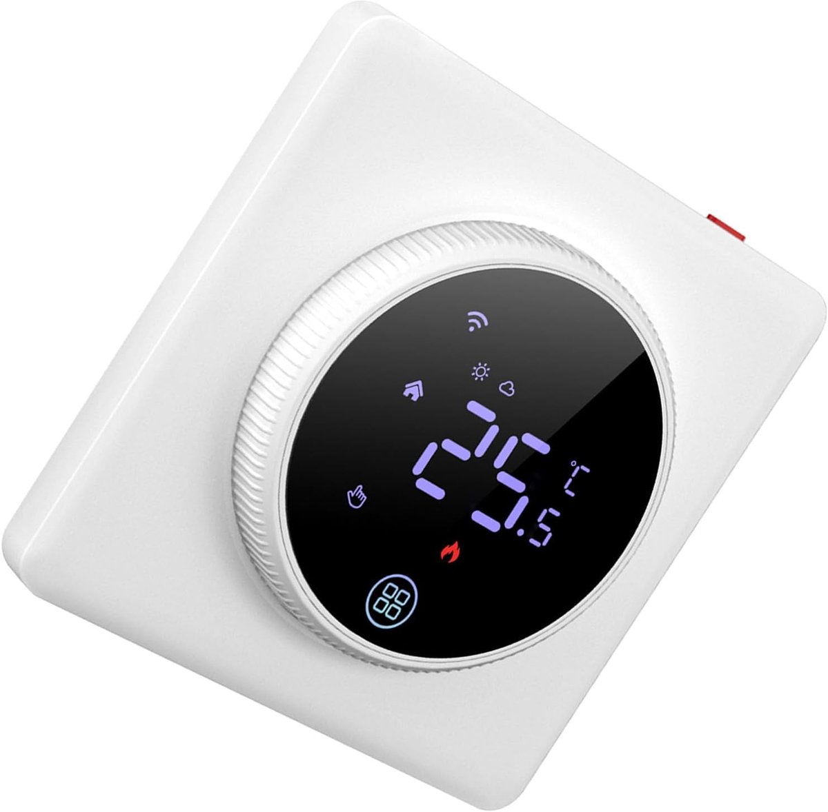 Slimme Thermostaat - Programmeerbare Bediening - Energie Besparen - App WiFi Controle - 5-70℃ Instelbereik - Wit