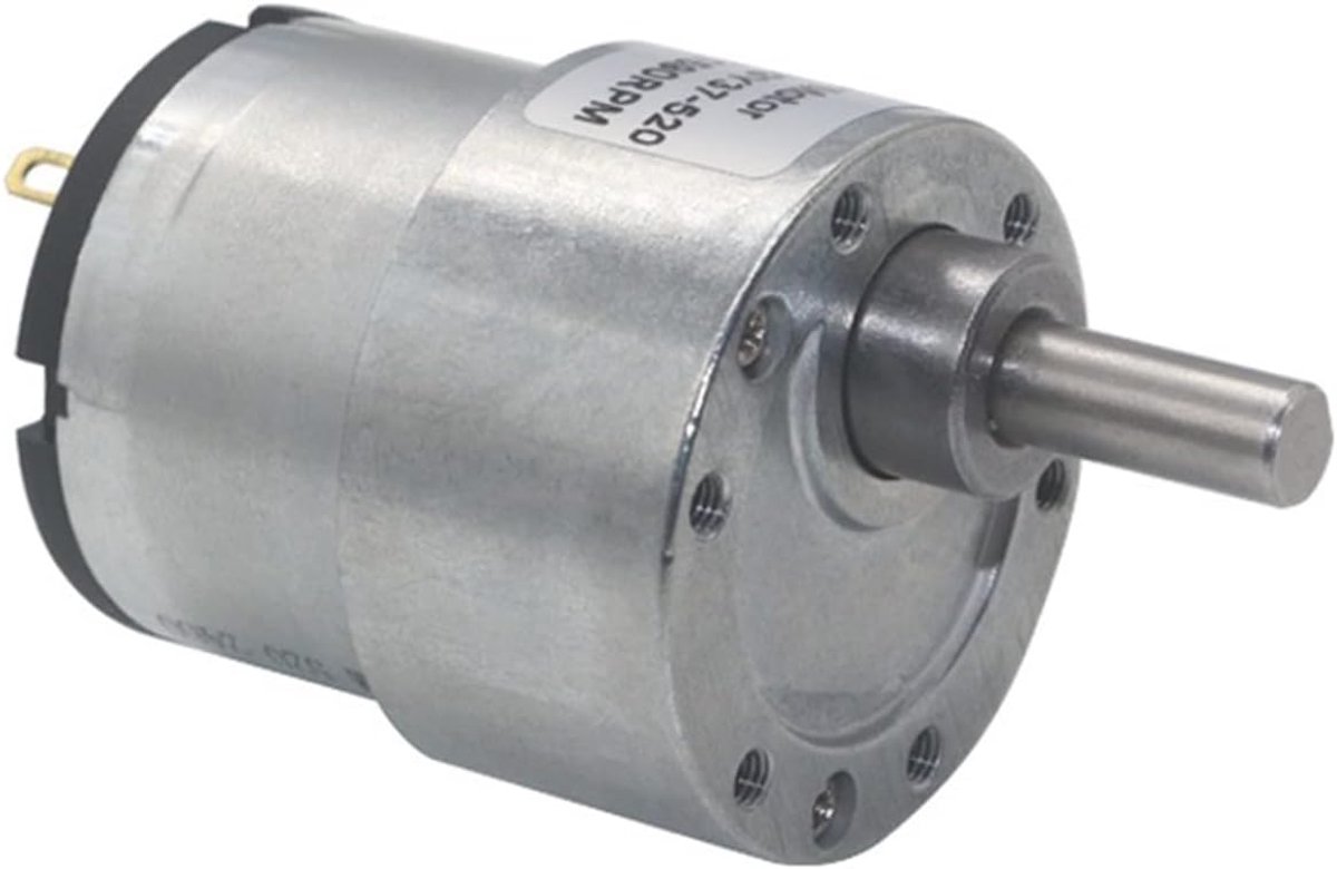 Mini Motor - Gelijkstroom Motor - Projecten Sturen - Instelbare Snelheid - 37x52MM - Metaal