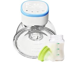 Draagbare Borstkolf - Elektrische Melkpomp - Comfortabel Afkolven - Fluisterstille Werking - Compact Ontwerp - Wit