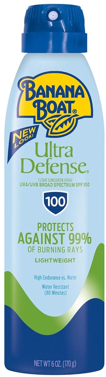 Banana Boat - Sunscreen Ultra Defense Sunscreen Spray - SPF 100 - 170g