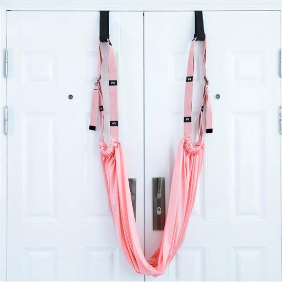 Luchtyoga Swing - Yoga Swing Riemen - Flexibiliteit Verbeteren - Anti-zwaartekracht Ondersteuning - Niet Gespecificeerd - Roze van Merkloos — afbeelding 5