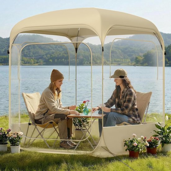 Pop-Up Tent - Koepeltent Bubble - Outdoor Bijeenkomsten - Snelle Installatie - 1-4 Personen - Transparant — afbeelding 5