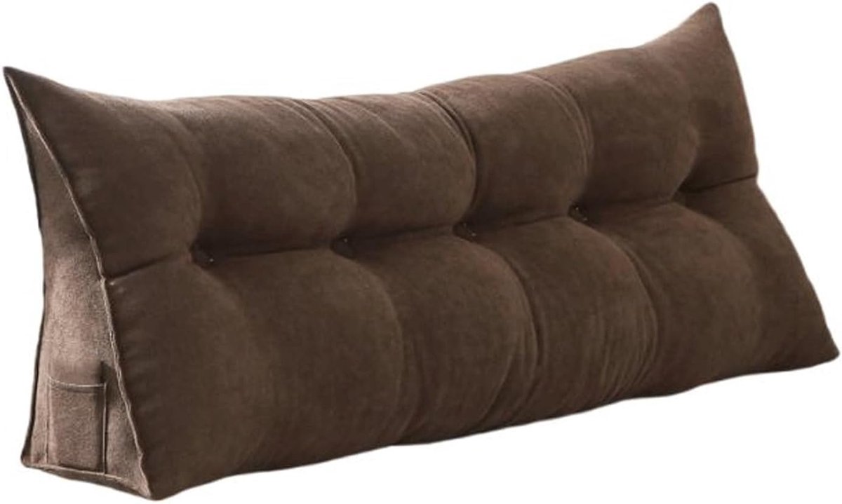 Leeskussen Bed Bank - Rugsteun Kussen - Comfort Ontspanning - Afneembare Wasbare Hoes - Groot Formaat - Grijs