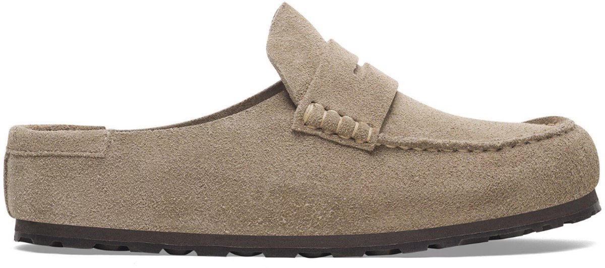 Birkenstock Naples Wrapped Suède Unisex Schoen Taupe