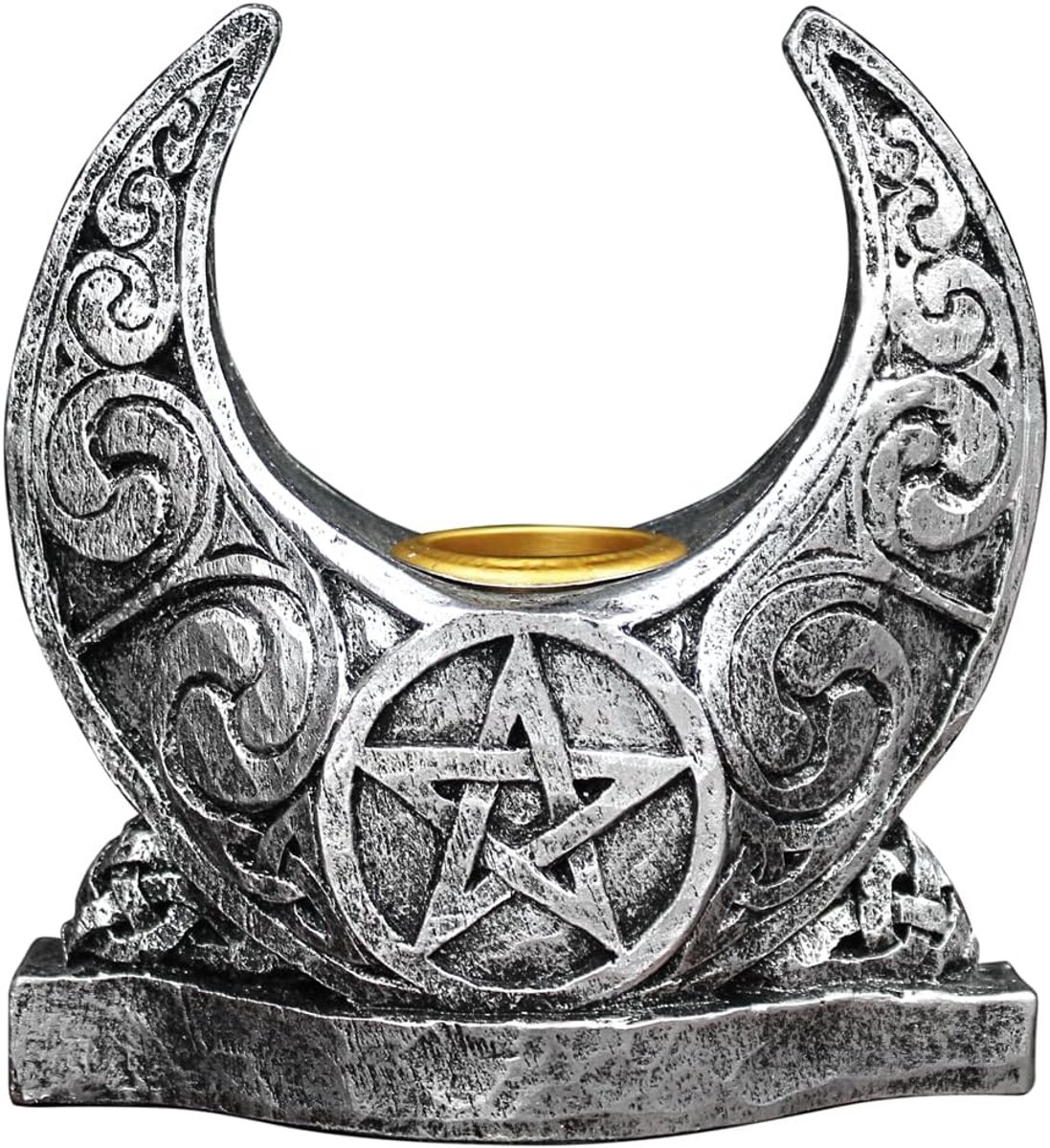 Kaarsenhouder Sterrenbeeld - Decoratieve Kaarsenstandaard - Huis Decoratie - Geïnspireerd door Sculptuur - 9 x 10 cm - Zilver