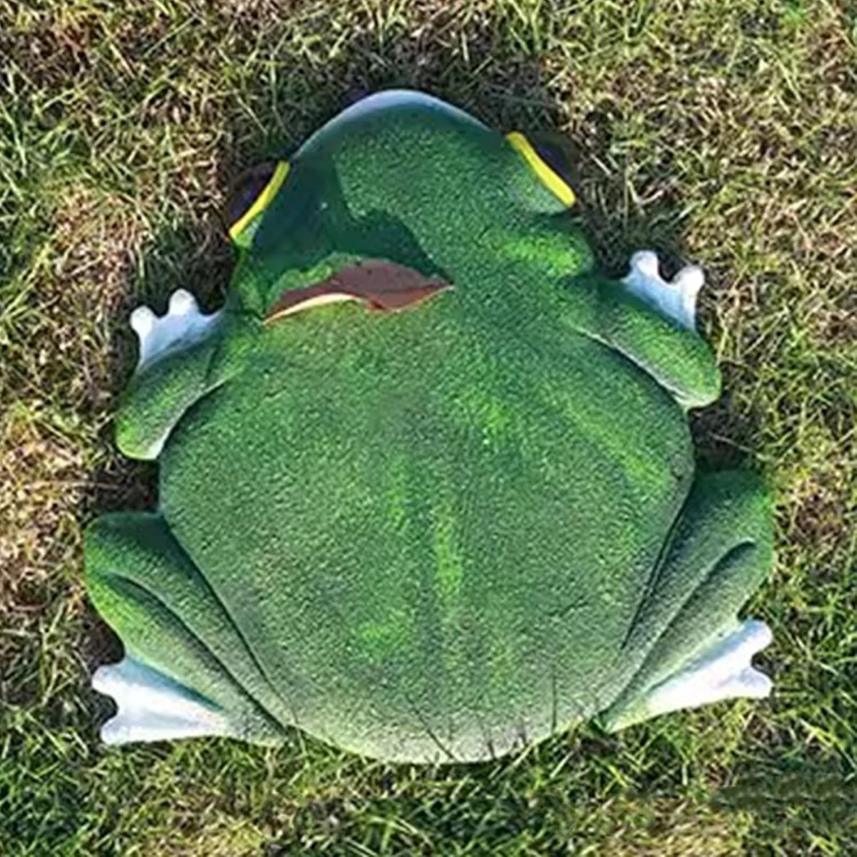 Kikker Vorm Stenen - Tuin Decoratie - Pad Aanleggen - Weerbestendig Hars - 30 X 32 Cm - Groen