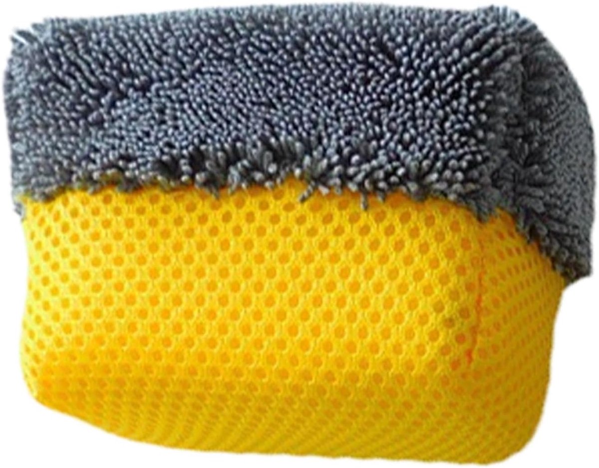 Autowasspons - Reinigingspad - Auto Poetsen - Krasvrij Resultaat - 11 x 8 x 6 cm - Uniek