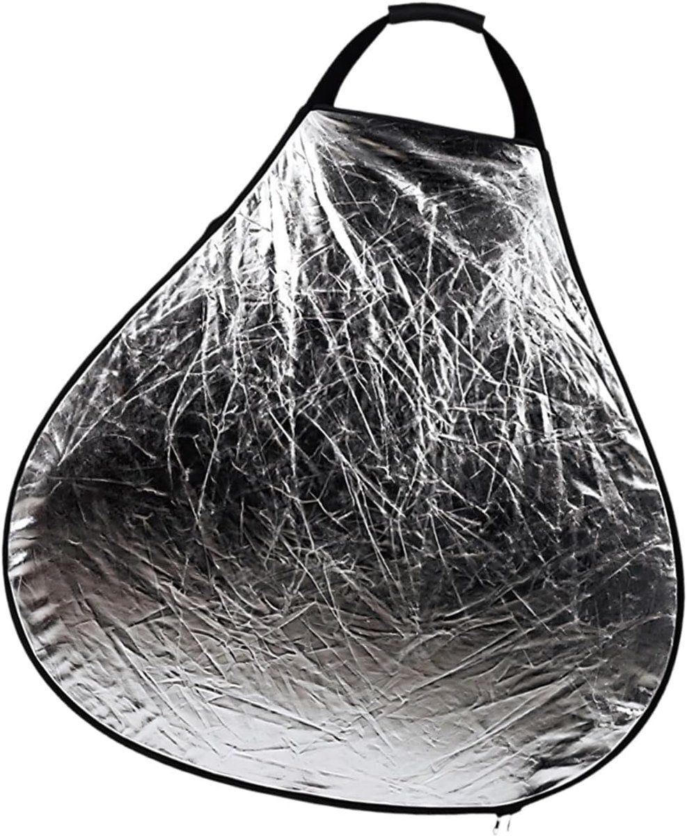 Opvouwbare Reflector - Fotografie Board - Portret Fotografie - Ventilator Vorm - 30 60 80 cm - Zilver