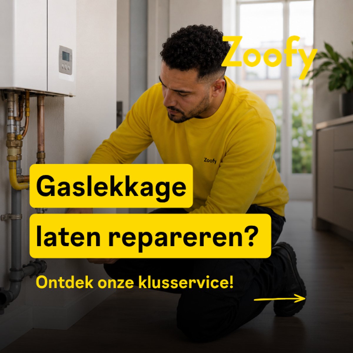 Gaslekkage repareren - Door Zoofy in samenwerking met Bol - Installatie-afspraak gepland binnen 1 werkdag