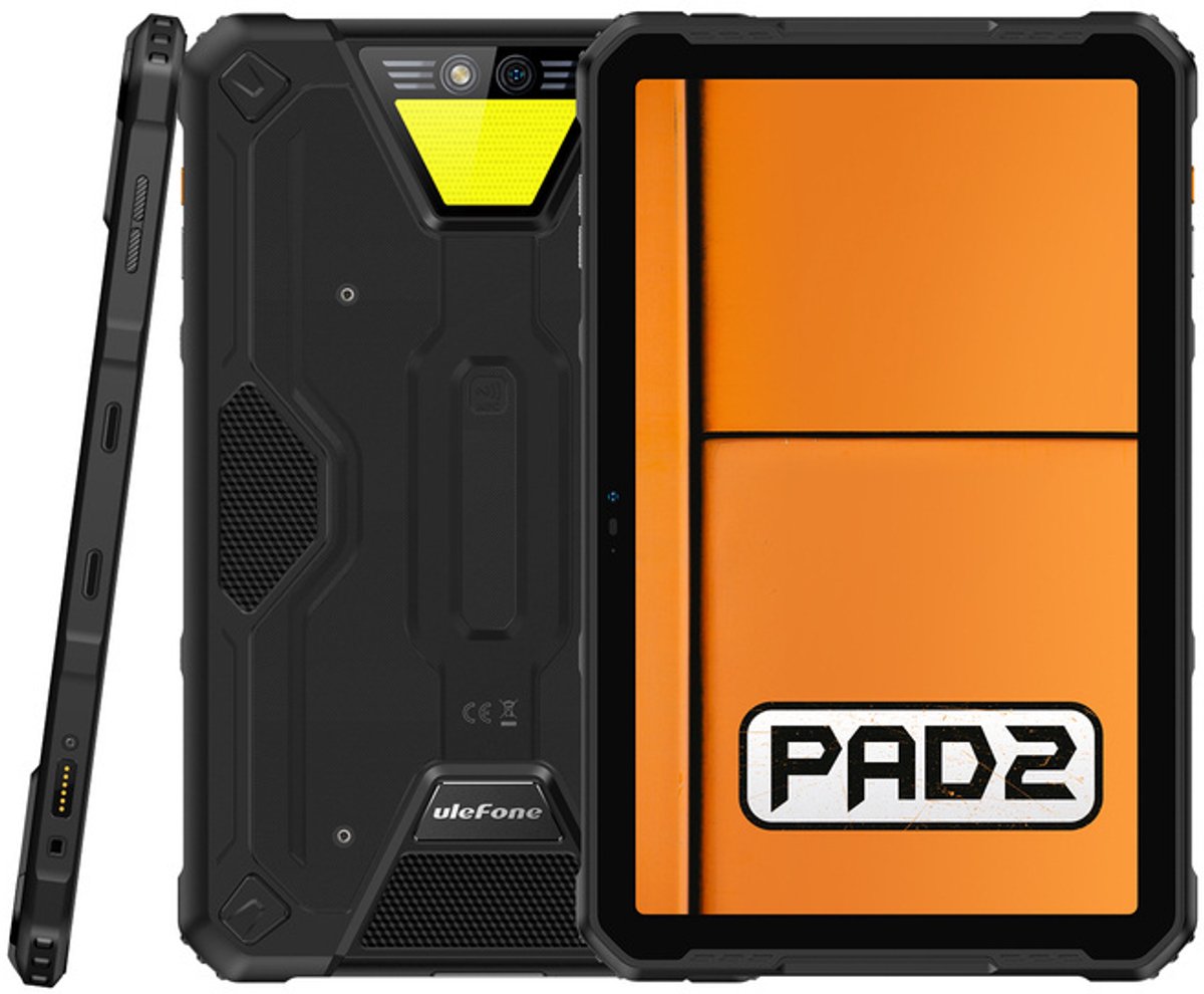Ulefone Armor Pad 2 4G Mediatek LTE-TDD & LTE-FDD 256 GB 27,9 cm (11") 8 GB Wi-Fi 6 (802.11ax) Android 13 Zwart