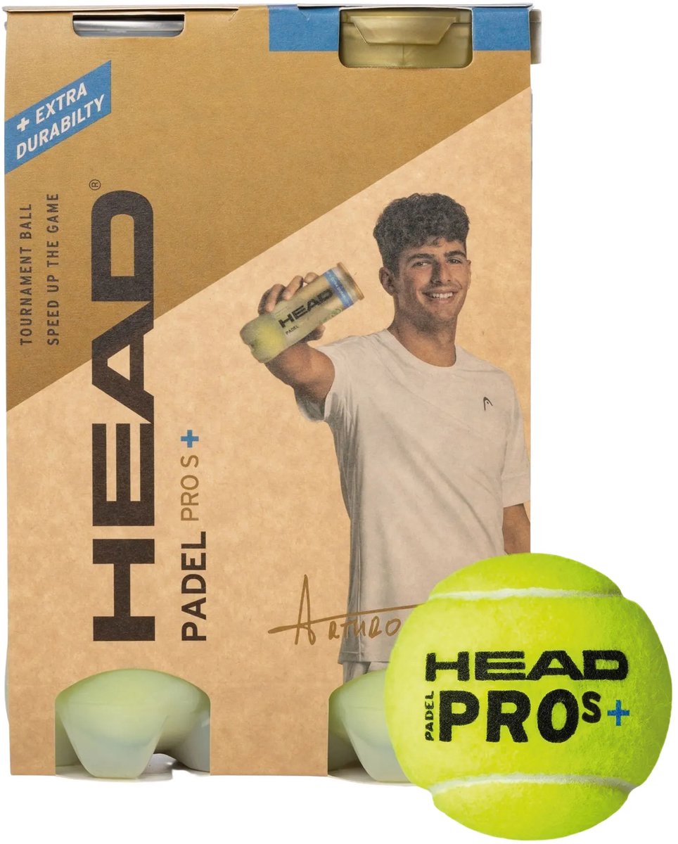 Head Padelballen Padel Pro Ballen 2×3 Geel