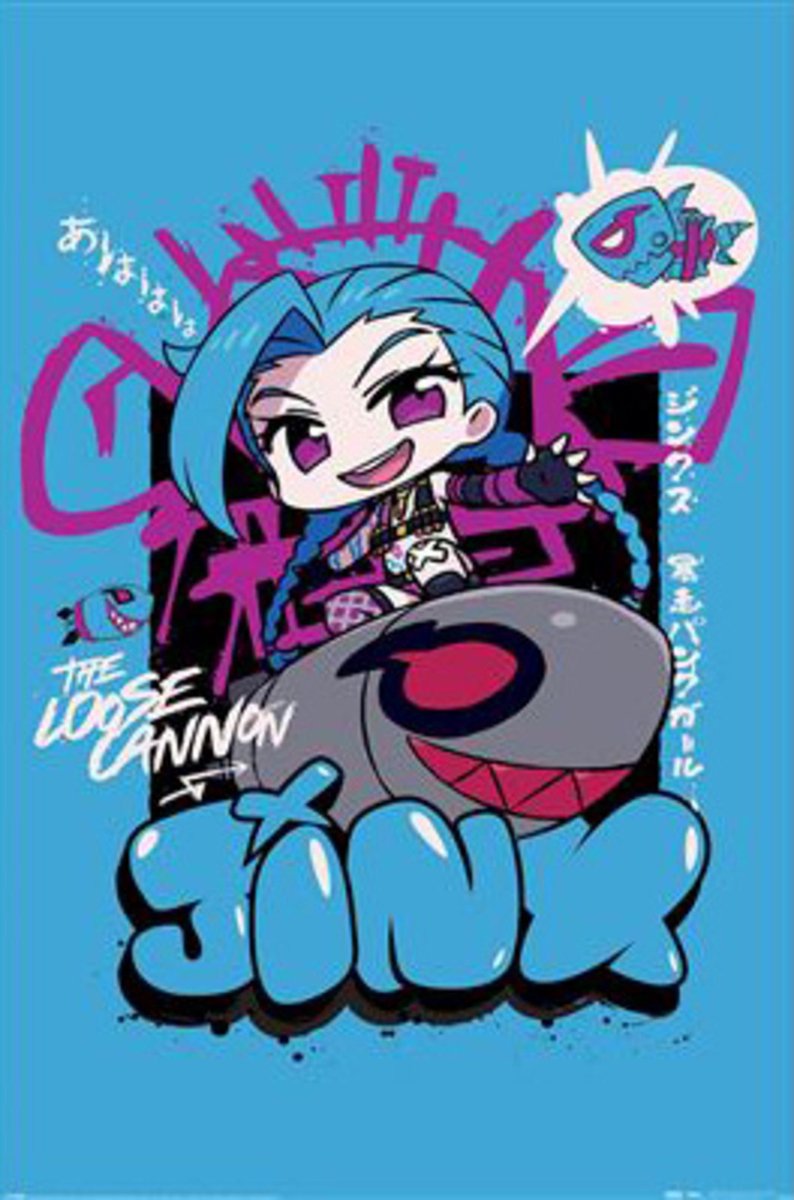 Pyramid Poster League of Legends - Chibi Jinx 61x91,5cm Divers