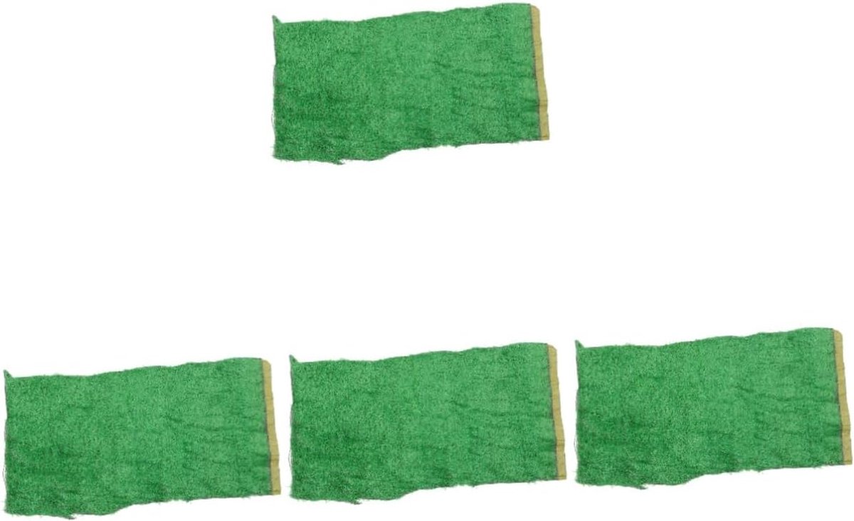Kunstgrasmat - Nep Gazon - Modelbouw Decoratie - Snijdbaar Materiaal - 4 Stuks 100x50cm - Groen