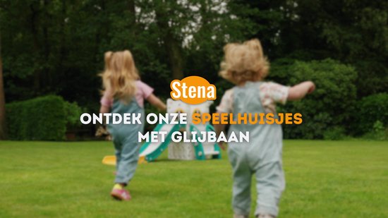 Stena 7 in 1 Speelhuisje - met Glijbaan & Schommel - voor Binnen en Buiten - Speeltoren - Speeltoestel - Klimrek - Kinderen - Buitenspeelgoed