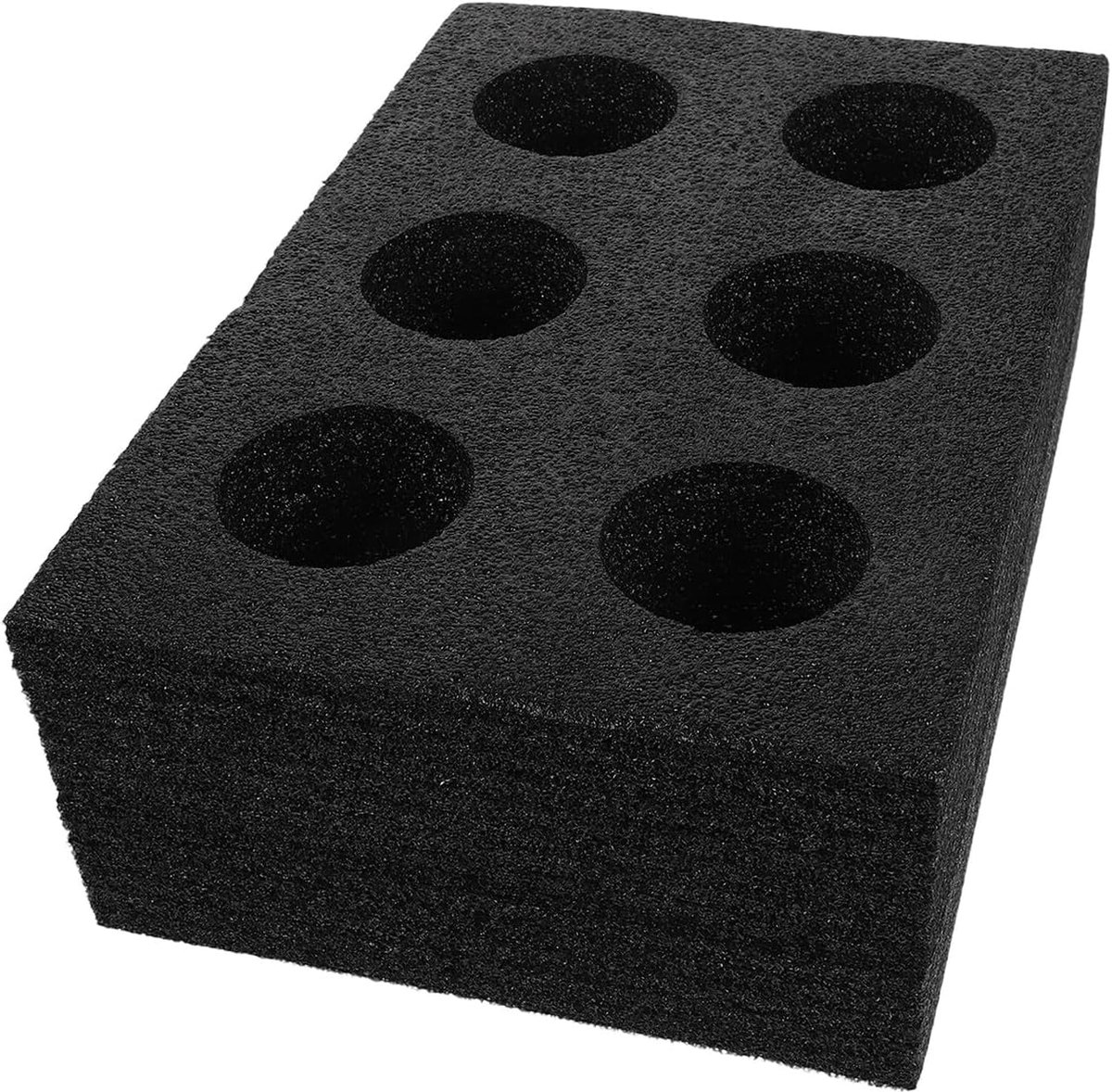 Opbergbak Lampen - Beschermende Doos - Veilige Opslag - Schokbestendige Spons - 30 x 20 x 10 cm - Zwart