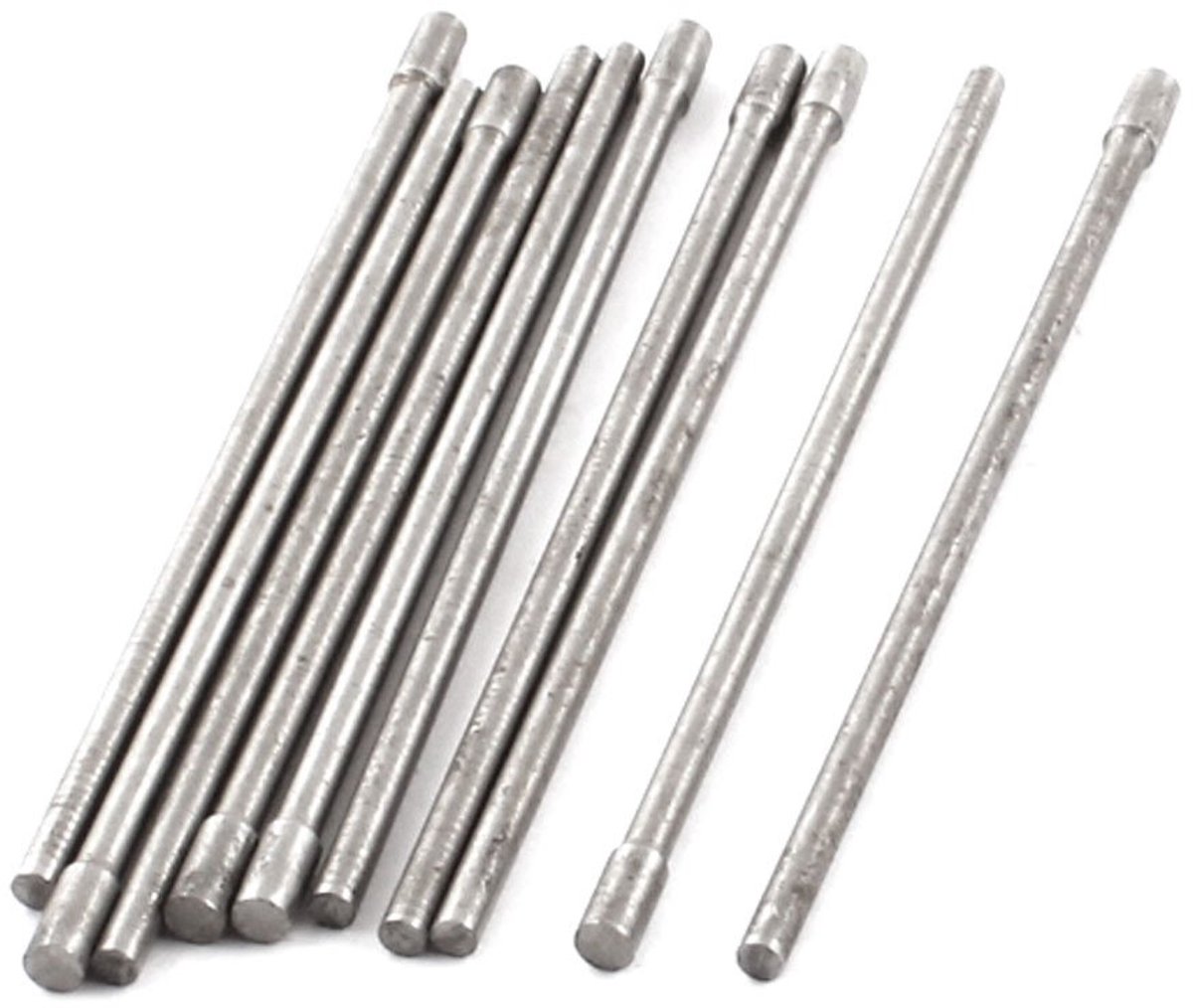 Prik Pen Set - Metaal Stempels - Precisie Werk - Ronde Staal Tip - 10 Stuks 2mm - Zilverkleurig