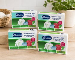 Dr. Beckmann Ossengalzeep - 4 x 100 gram - Natuurlijke allrounder tegen vlekken - met de bewezen kracht van galzeep - bevat 0% geur-, kleur- en bleekstoffen -