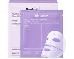 Biodance Real Deep - Gezichtsmasker - Rejuvenating Caviar PDRN - 4 - 4 stuks