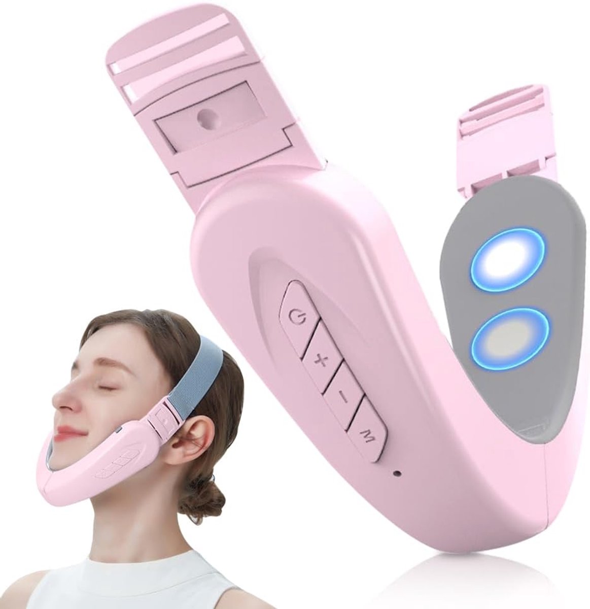 KZQ elektrische V-Face-massager met EMS-functie en 6 standen om de huid te liften en te verstevigen.