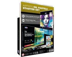 Zieler Premium Water Soluble Oil Pastels Starter Set