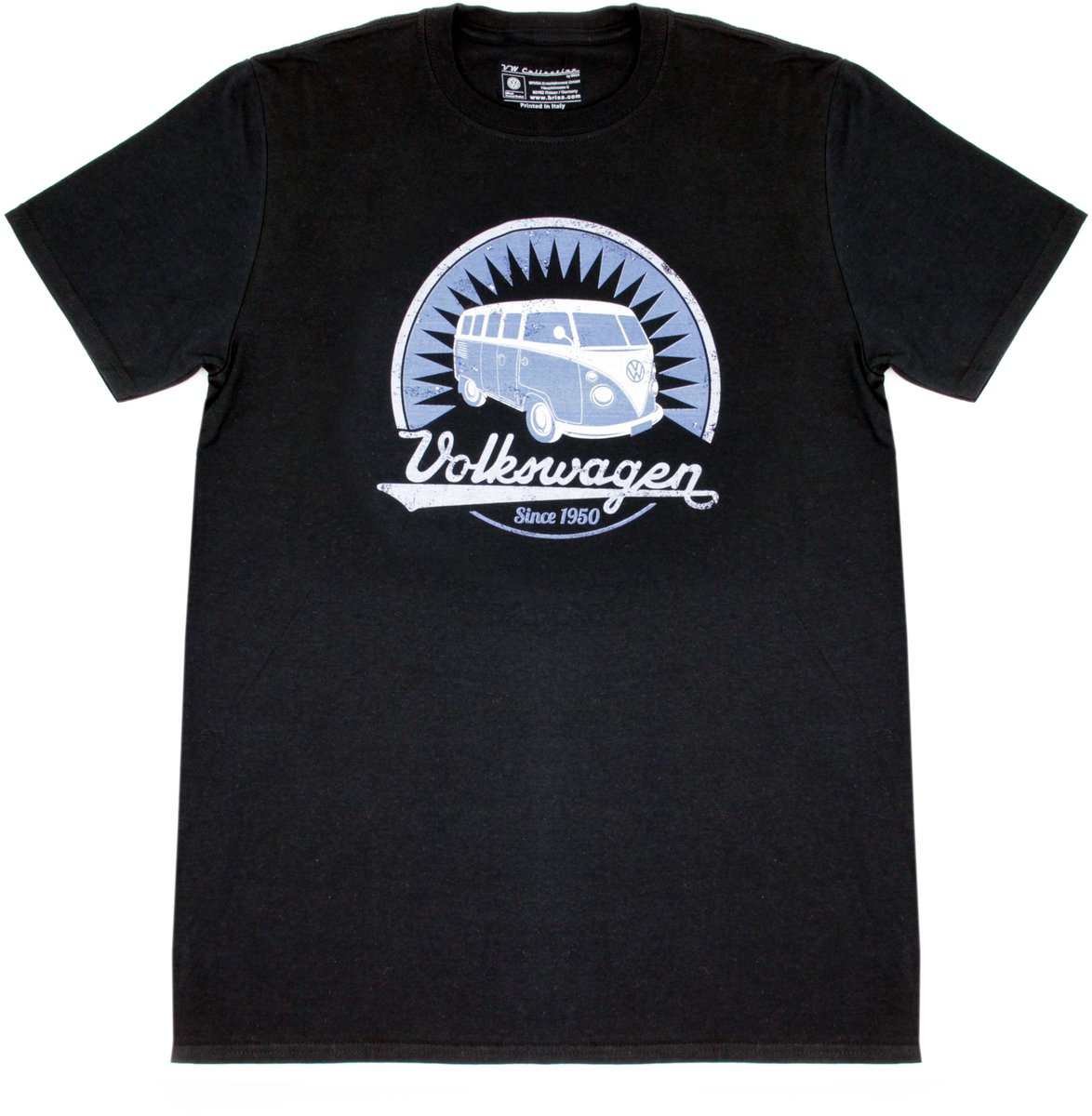BRISA VW Collection - Stijlvol vintage Volkswagen T1 Bulli Bus T-shirt, unisex met retro motief