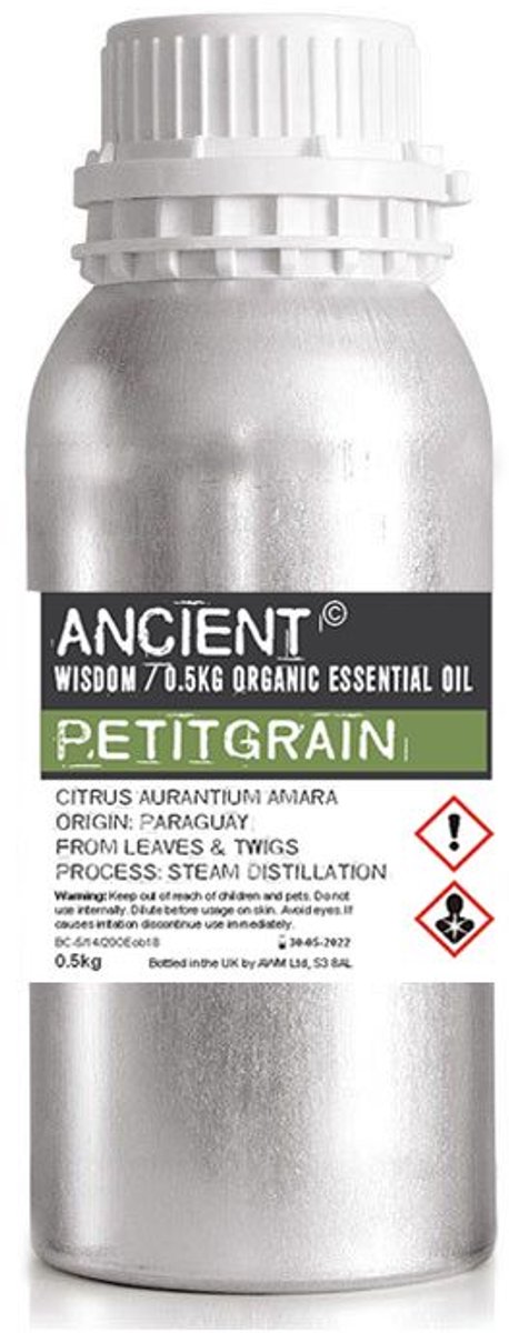 Petitgrain Organic Essential Oil 0.5kg