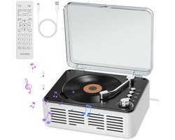 Bluetooth CD Speler - Radio CD Speler - Ondersteunt Meerdere Afspeelmodi - Bluetooth 5.0 - Wit