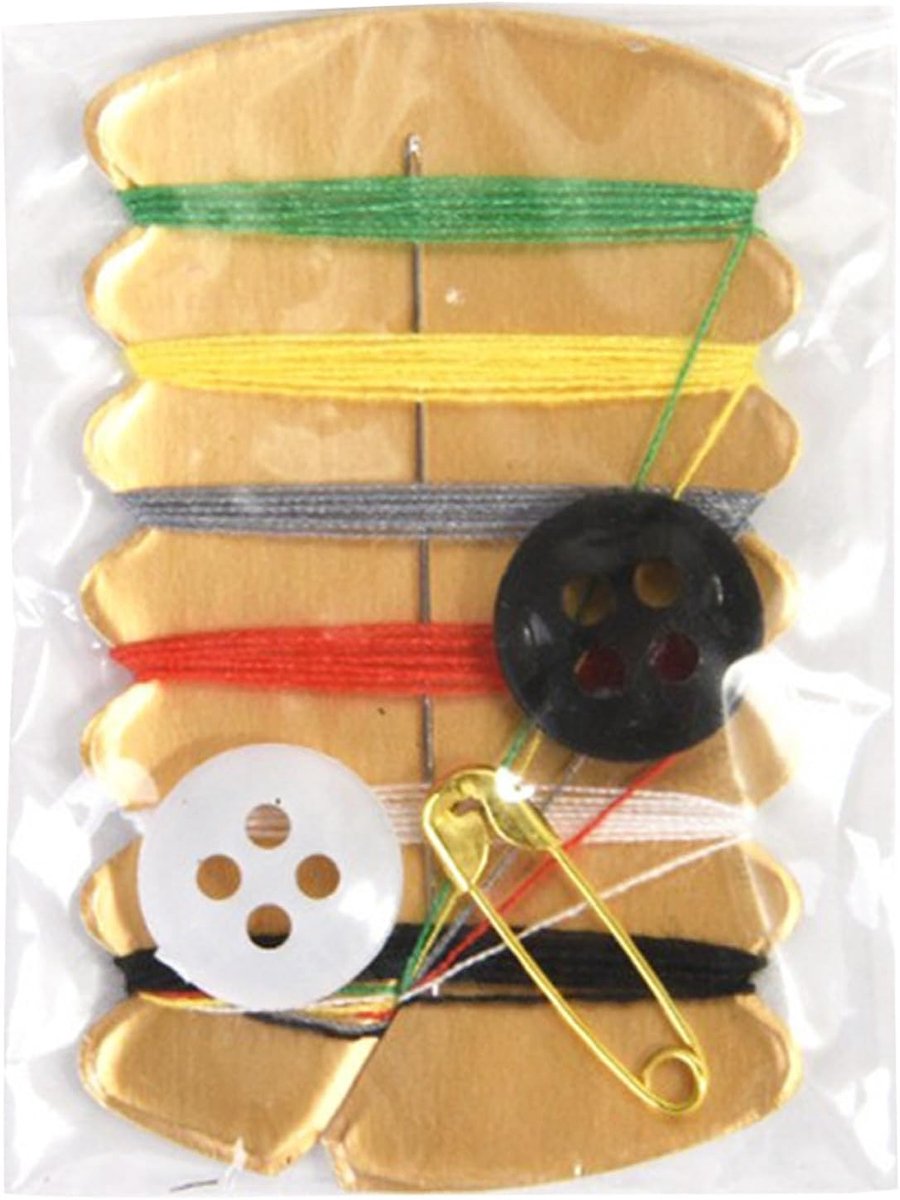 Naaiset - Reparatieset - Kleding repareren - Voorgeschroefde naalden - 20 sets - Multicolor