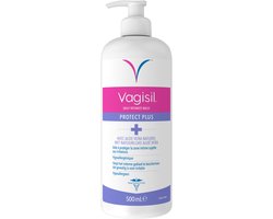 Vagisil Protect Plus Intieme Wasgel – Dagelijkse Intieme Verzorging voor Vrouwen – Helpt Beschermen tegen Geurtjes en Irritatie – pH Gebalanceerd – 500 ml