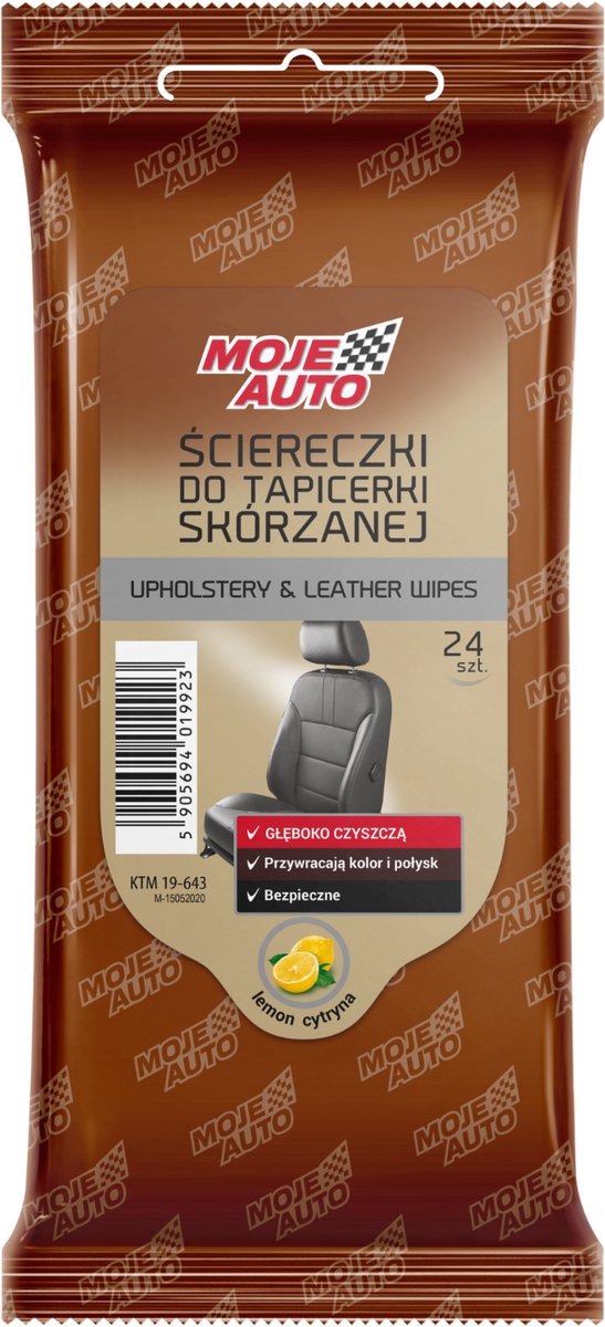 Amtra 19-643 - Lederen Bekledingdoekjes - Citroen - 24 Stuks