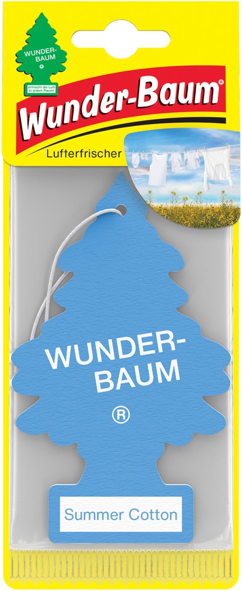 Wunder-Baum Summer Cotton - Luchtverfrisser - Geurboom - Hoogwaardige Prestaties