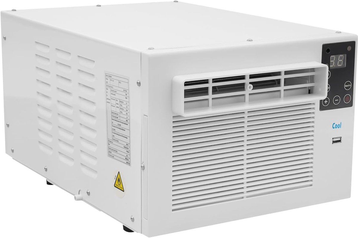 Mobiele Mini Koeler - Compacte Air Cooler - Persoonlijke Koeling - Energiezuinig Compressor - 41 cm - Wit