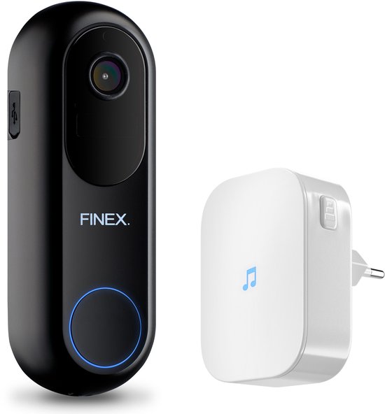 Finex Video Deurbel V2.1 - Inclusief Binnenbel - Vast stroom