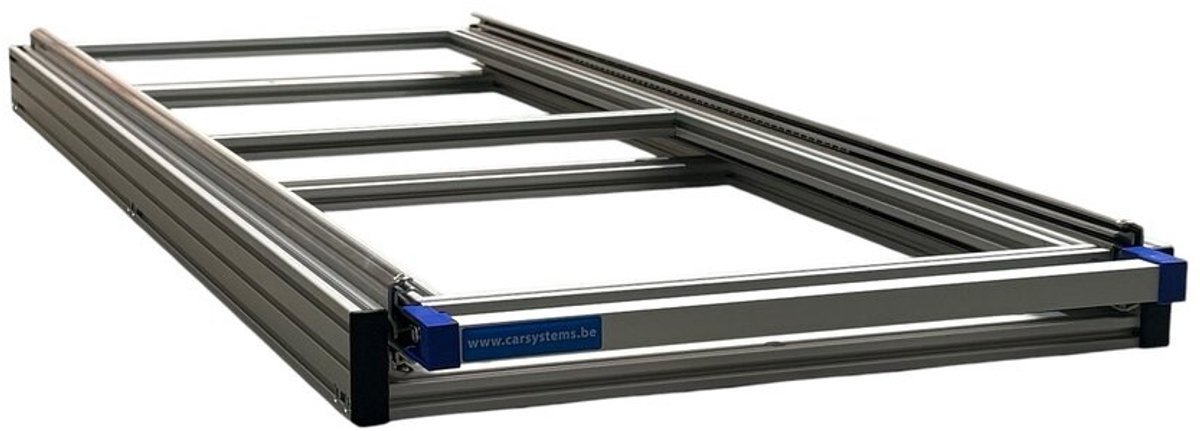 Schuifframe eenhandsbediening in aluminium voor camper - 120x40 cm