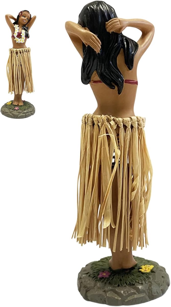 Dansend Meisje Figuur - Dashboard Pop - Auto Decoratie - Veer Beweging - 20 cm Hoog - Uniek